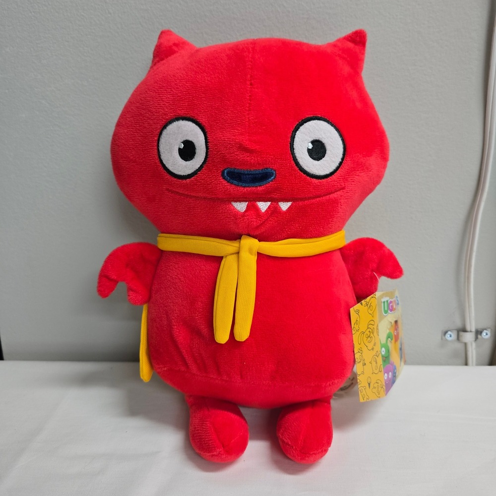 Ugly Dolls‎ Lucky Bat Plush Red Yellow Cape Superhero Kidcore